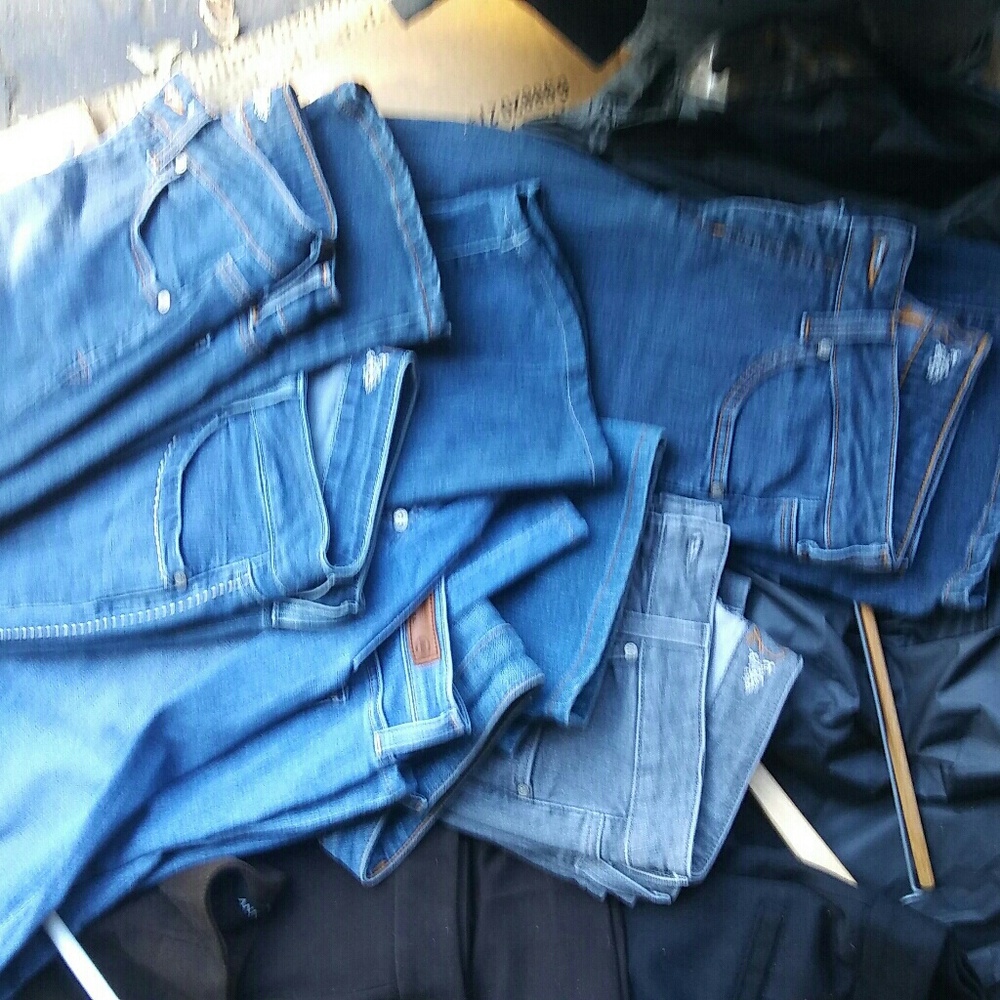 Size 6 jeans and dress slacks, each piece